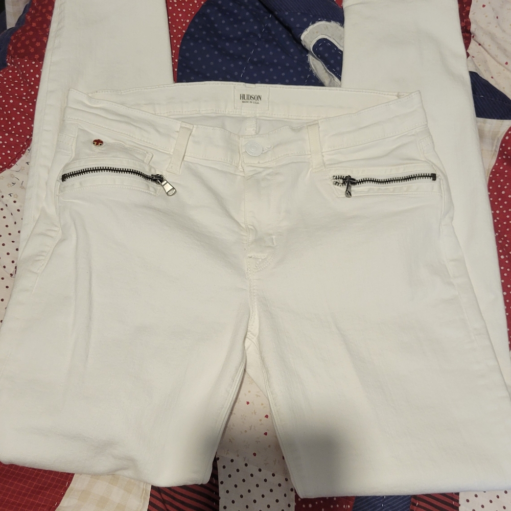 Hudson Jeans Women's Off-White Skinny Jeans